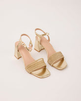 Diamante Front Small Healed Sandals