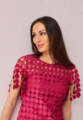 Samantha Jane Raspberry Sammi Cocktail Dress