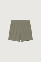 RIBBED ELASTIC WAIST SHORT