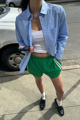 DOUBLE STRIPE JERSEY SHORT
