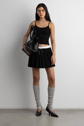 EXPOSED WAIST MINI SKORT