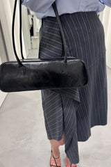 PINSTRIPE MIDI SKIRT