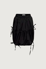 TIERED BOW MINI SKIRT