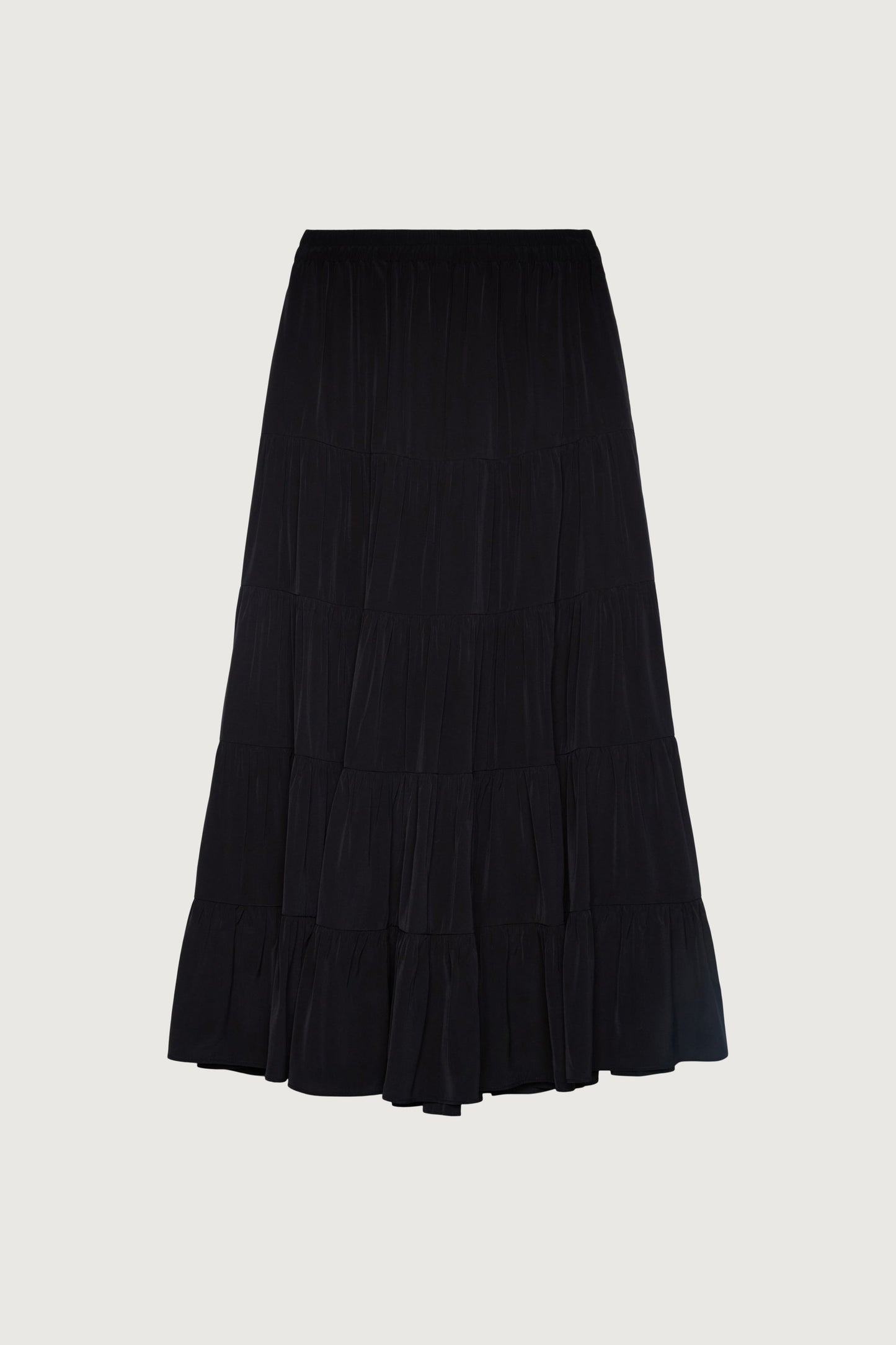 TIERED MAXI SKIRT