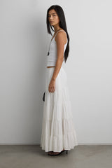 TIERED MAXI SKIRT