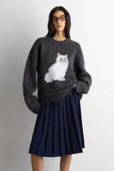 CAT CREWNECK SWEATER