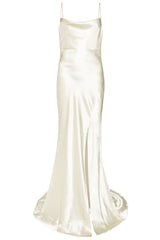 True Decadence Pippa Ivory Bridesmaid Satin Slip Dress