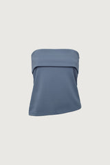 TUBE TOP WITH FOLD-OVER DETAIL