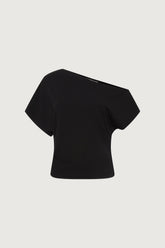 ASYMMETRICAL OFF SHOULDER TOP