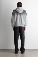 OVERSIZED BOXY OMBRE EFFECT ZIP UP HOODIE
