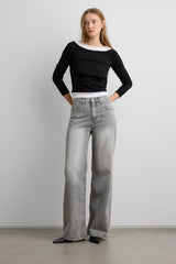 LAYERED BOAT NECK TOP