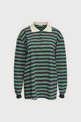STRIPED RUGBY POLO LONG SLEEVE SHIRT