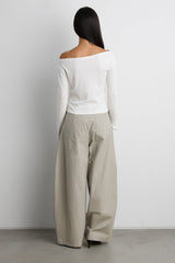 STUD DETAIL OFF THE SHOULDER TOP