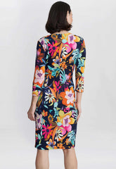 Gina Bacconi Navy Dana Jersey Wrap Dress