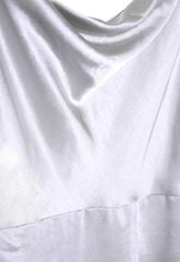 True Decadence Silver Satin Cowl Neck Maxi Dress