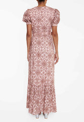 True Decadence Tan Broderie Anglaise Maxi Dress