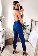 Lady Flare Blue Bella Jumpsuit