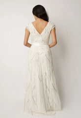 Raishma White Sequin Eden Maxi Gown