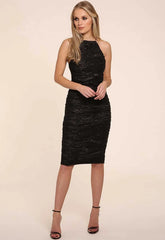 Honor Gold Harley Sequin Midi in Black