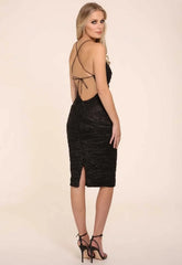 Honor Gold Harley Sequin Midi in Black