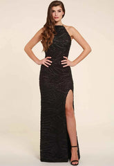 Honor Gold Harley Sequin Maxi in Black
