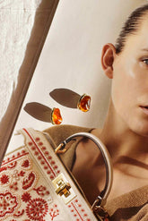 Honeyed Haze Earrings - Brown