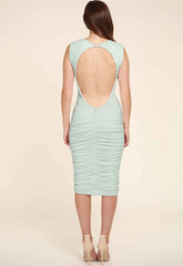 Honor Gold Bella Backless Midi in Mint