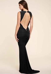 Honor Gold Bella Sleeveless Maxi Dress in Black