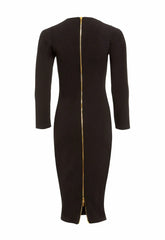 Honor Gold Kelsey Black Midi Dress