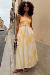 Yellow Stripe Ashley Dress