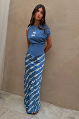 Blue Marina Dorris Skirt