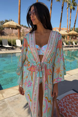 Blue Dreamer Maxi Kimono