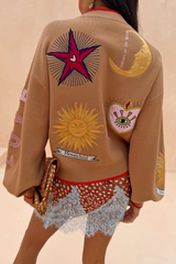 Camel Mystical Cardigan