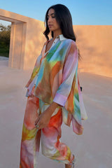 Abstract Cape Shirt