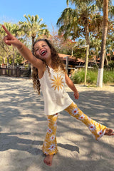 Girl's Yellow Sun Cotton Set