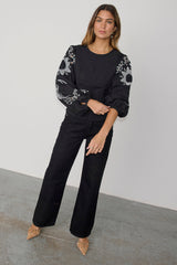 Black Enchanted Lillie Top