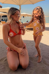 Girl's Yellow Sun Swimsuit