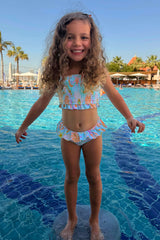 Girl's Starburst Crop Bikini Set