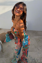 Hexagon Orange Sunglasses