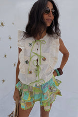 Cream Isla Tia Top