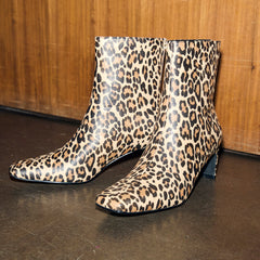 Leopard Heel Boots
