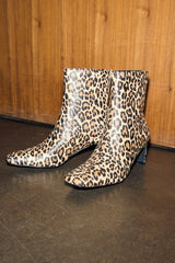 Leopard Heel Boots