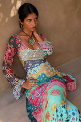 Pastel Morocco Mesh Vivi Dress