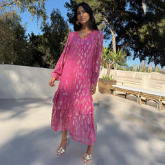 Pink Jacquard Harmony Dress