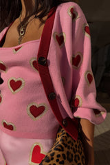 Pink Hearts Knit Tank