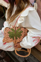 Cream And Red Pollenca Mini Dress