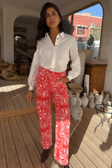 Red Bandana Jeans Petite