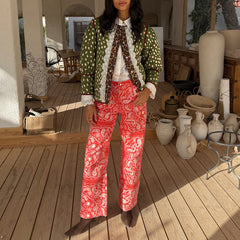 Red Bandana Jeans Petite