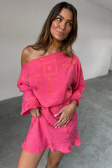 Pink Safari Mini Tilly Dress