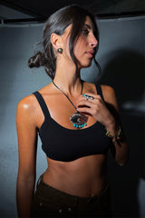 Deloris Silver Circle Earrings